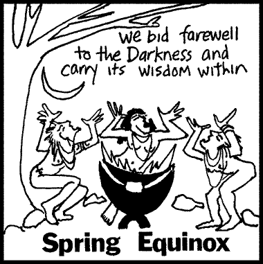 the death crones Spring Equinox copyright 1986, 1998 flaming crones 